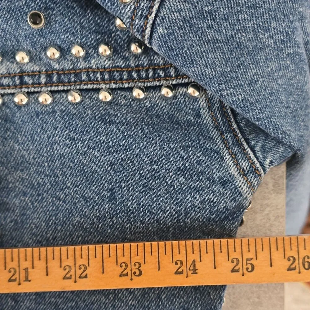 200$ G-III by Carl Banks Women's Philadelphia Eagles Studded Button Jacket Sz. L - Picture 14 of 15